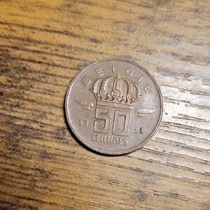 Belgian 50 Centimes Coin